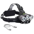 thumbnail image 1 of Weloille Rechargeable Headlamp, 5 LED Head Lamp, IPX4 Waterproof Headlight, Head Flashlight for Outdoor Running Hunting Fishing Hiking Camping Gear, 1 of 1