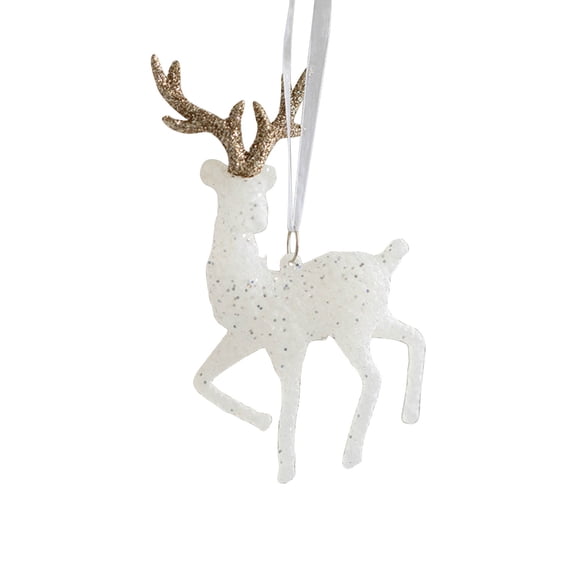 Weloille Reindeer Ornaments for Christmas Tree Reindeer Hanging Figurine Ornament Decorative Deer Ornaments for Xmas Tree Home Decoration Party Supplies