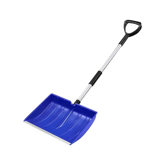 Weloille Retractable Snow Shovel, 3.94 Ft Extended Length Aluminum Ice Scraper, Anti Slip Handle Snow Removal Tool, Multifunctional Winter Ice Shovel for Car Windshield Driveway Sidewalk