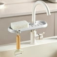 thumbnail image 1 of Weloille Rotating Kitchen Faucet Organizer, Sponge and Soap Holder for Sink, Bathroom Soap Tray Rack, Multi - Use Storage Rack, Space - Saving Kitchen and Bath Accessory, 1 of 8