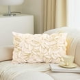 thumbnail image 1 of Weloille Scandinavian Style Solid Color Pillowcover Leaf Pillowcover Soft and Comfortable Sofa Bedroom Decorative Cushion Cover (25x25x3cm), 1 of 7