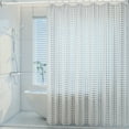 thumbnail image 1 of Weloille Semi - Transparent Plastic Shower Curtain, Waterproof Bathroom Partition Curtain, No - Drill Installation for Home Use, 1 of 6