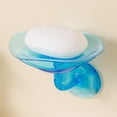thumbnail image 1 of Weloille Shape Wall Mount Soap Dish with Elegant Plastic Suction Bar Soap Hanging Soap Case for Shower Wall Plastic Soap Dish, 1 of 2