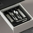 thumbnail image 1 of Weloille Silverware Drawer Organizer, Expandable Utensil Tray for Kitchen, Flatware and Cutlery Holder, Adjustable Plastic Storage for Spoons Forks Knives, Large, Black, 1 of 6