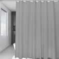 thumbnail image 1 of Weloille Solid - Color Waterproof Fabric Shower Curtain, Simple Modern Design with Hooks, Suitable for Tub, Toilet and Closet, Privacy - Protecting and Light - Transmitting, 1 of 6