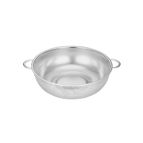 Weloille Stainless Steel Draining Basket Washing Vegetable Basket Dense Hole Basket Washing Rice Sieve