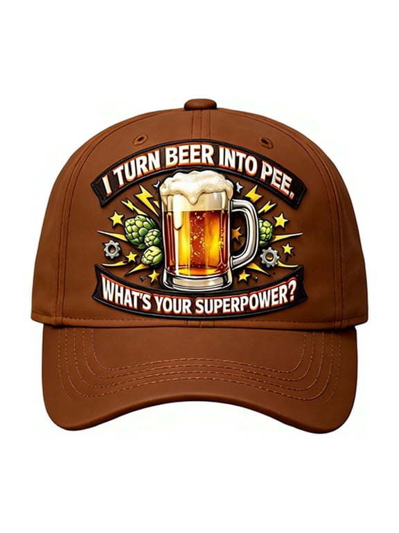 Superpower Baseball Cap, Vintage Distressed Cotton Twill Adjustable Unisex Hat for Bar Enthusiasts and Casual Wear