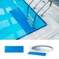 thumbnail image 1 of Weloille Swimming Pool Ladder Mat, 2.95x1.31ft Protective Non-Slip Pool Step Pad with Texture, Protective Ladder Pad for Above Ground Swimming Pools Liner and Stairs (Blue), 1 of 9