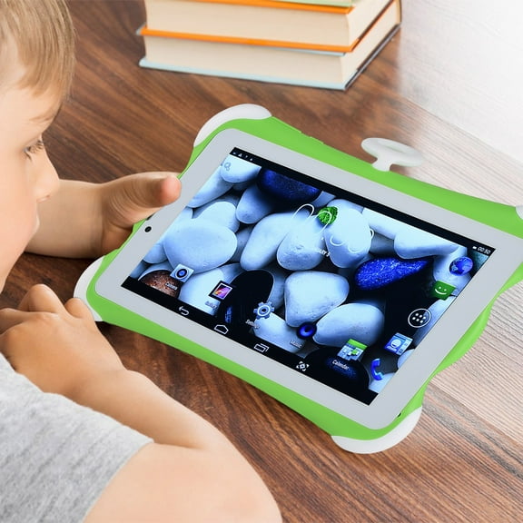 Weloille Tablet Children's Learning Machine WIFI Bluetooth Android 1G+16G Dual Camera 2800amh Call Gaming 7Inch IPS Display Screen 4 Core Processor