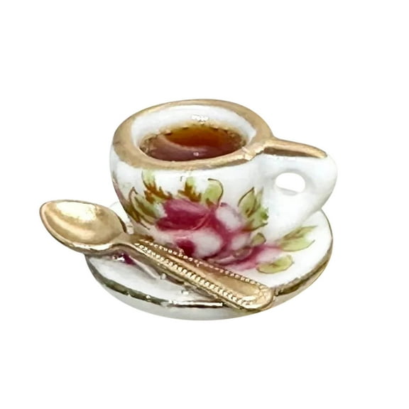 Weloille Tea Cup Door Hinge Heads Decorative Topper, Door Hinge Pin Topper for Unique Home Kitchen Decorative