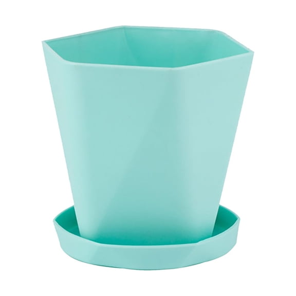 Weloille Thickened Plant Pots, Sturdy Plastic Planter, Large Tree Texture Pattern Indoor Flower Pots & Outdoor Plants Decorative