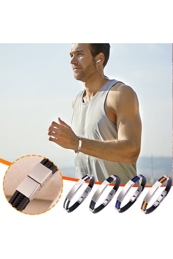 Titanium Anion Silica Gel Lymphatic Detumescence Exercise Wrist Strap, This bracelet can increase the metabolism of carbohydrate, reduce stress, and help sleep patterns and mood.