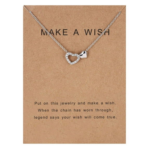 Weloille Twinkling Sky Paper Card Necklace Series Diamond Pendant Clavicle Chain Gifts