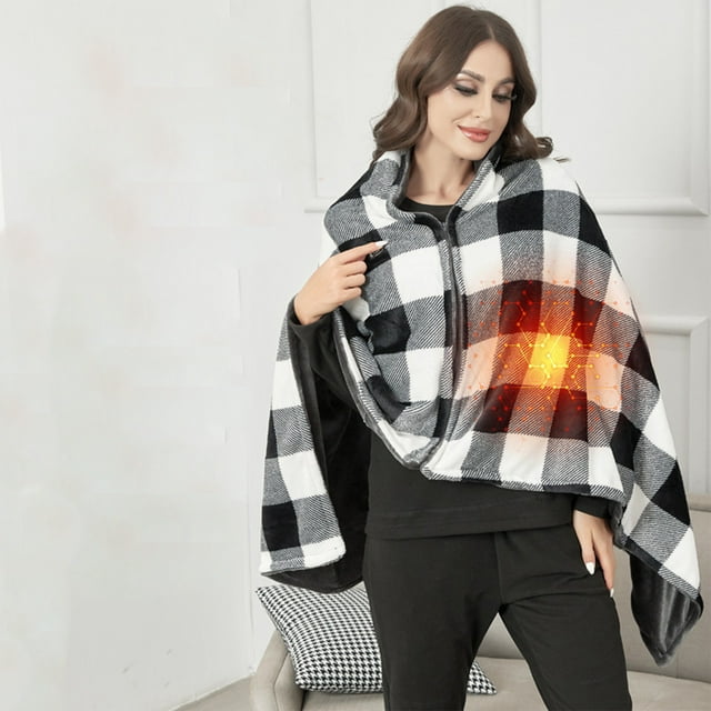 Weloille USB Electric Blankets,Battery Operated Heated Blanket, 59 x 33