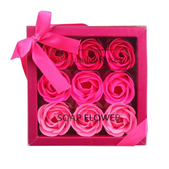 Weloille Valentine's Day Couple Luxury - Flower Bouquet Roses Carnations Gift Box Wedding Home