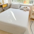 thumbnail image 1 of Weloille Velvet Plush Sheet, Micro Fleece Extra Soft Cozy Sheet,Ultra Plush and Warmth Deluxe Bed Sheets (62.99x90.55 in), 1 of 6