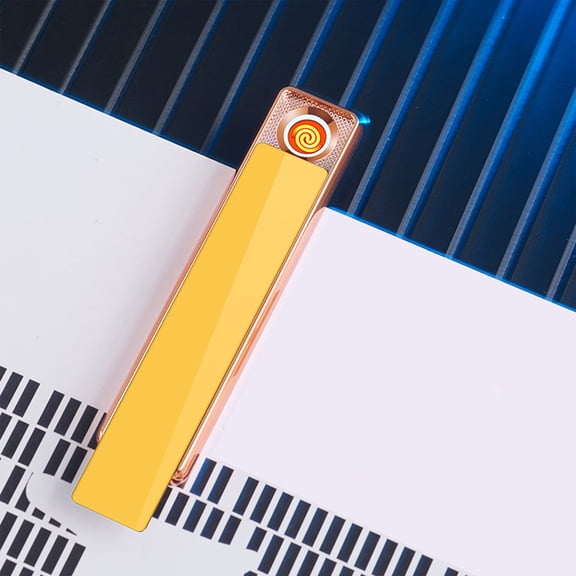 Weloille Windproof USB Lighter, USB Rechargeable Lighter, Plasma Dual Lighter, Windproof Flameless Lighter, Pocket Metal Lighter Box