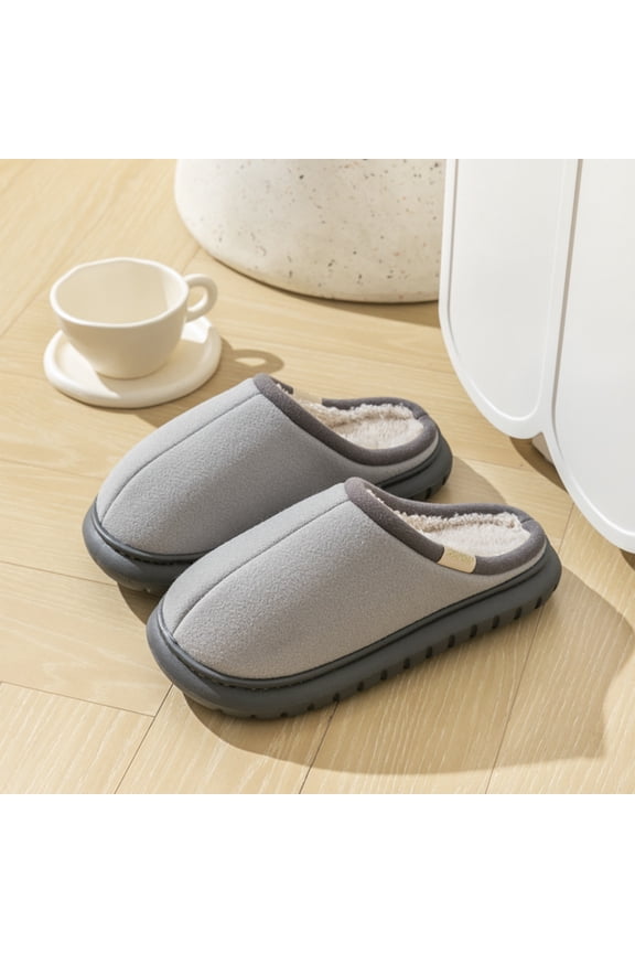 Winter Cotton Slippers Women's Models Hundreds Of Indoor Home Leisure Warm Shoes Non-slip Warm Thickened Couple Cotton Shoes