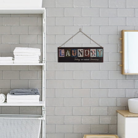 Weloille Wooden Hanging Home Wall Decor Hanging Tag Home Wall Decoration