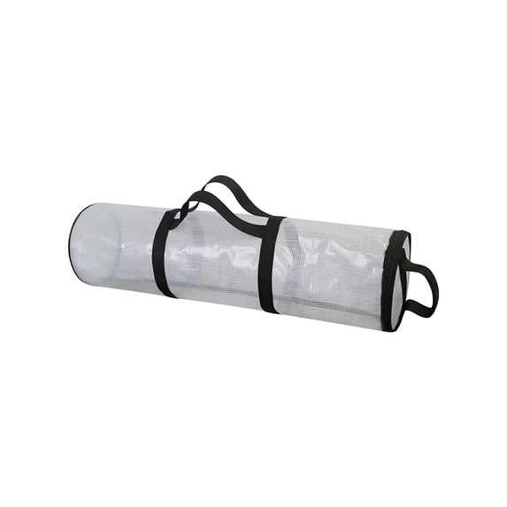 Weloille Wrapping Paper Storage Bag, 80cm Transparent PVC Gift Wrap Organizer with Handles and Zipper for Holiday Christmas Supplies