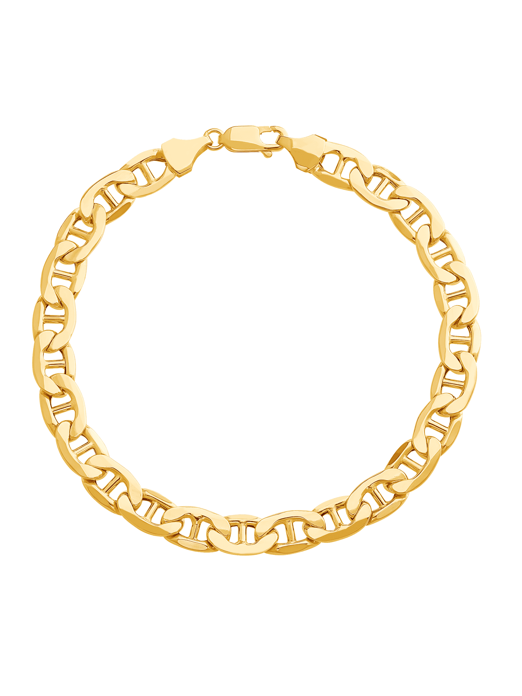 14 Kt Yellow Gold Italian ID Men's Bracelet – NY Style Jewelry®