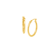 Welry Simply Gold™ Collection 20mm Classic Tube Hoop Earrings in 14kt Yellow Gold