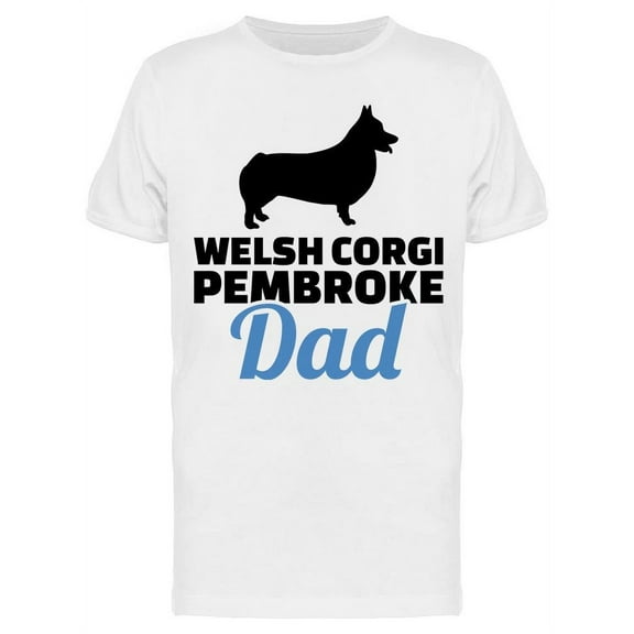 Welsh Corgi Pembroke Dad T-Shirt Men -Image by Shutterstock, Male Medium