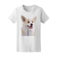 thumbnail image 1 of Welsh Corgi Pembroke With Tie T-Shirt Women -Image by Shutterstock, Female Large, 1 of 2