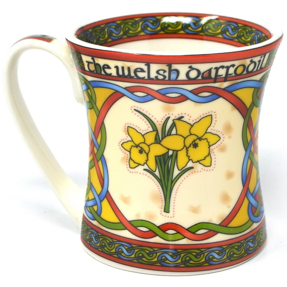 Royal Tara Welsh Daffodil Mug Cup National Flower of Wales - New Bone China St. Davids Day Gift Capacity 325ml/11fl oz