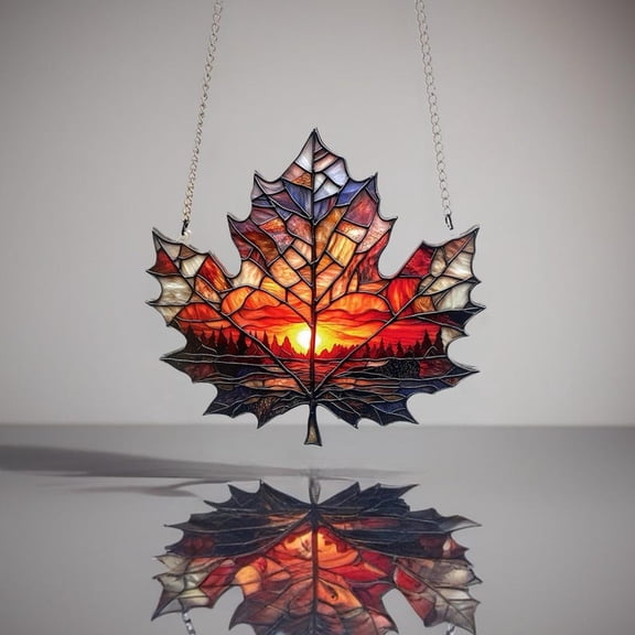 Welsh Dragon Acrylic Stained Glass Effect Suncatcher