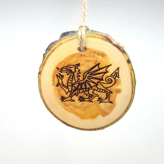 Welsh Dragon Essential Oil Diffuser Ornament, Decorative Air Freshener