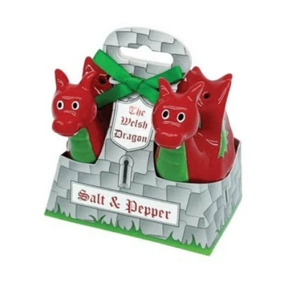 Welsh Dragon Salt and Pepper Shaker Set