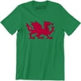 thumbnail image 1 of Welsh Dragon Splatter Wales Football Men's Gift T-Shirt, 1 of 4