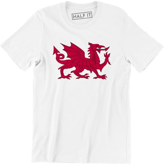 Welsh Dragon Splatter Wales Football Men's Gift T-Shirt