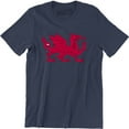 thumbnail image 1 of Welsh Dragon Splatter Wales Football Men's Gift T-Shirt, 1 of 4