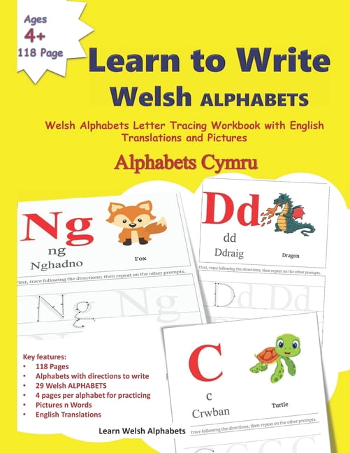 Welsh Language Writing Welsh Language Learning and Welsh Alphabets: Learn to Write Welsh ...