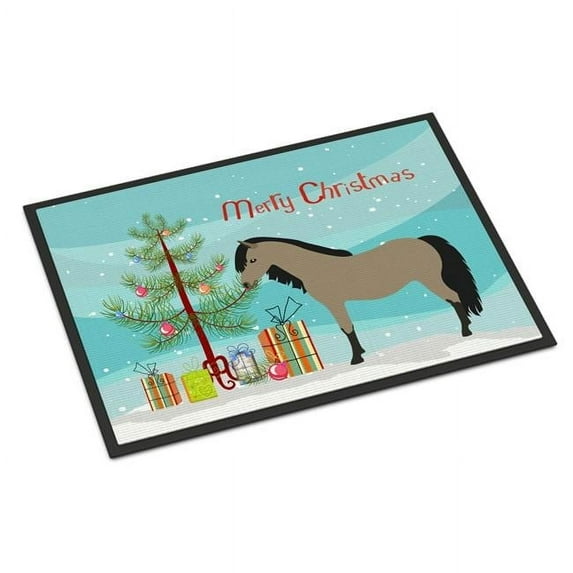 Welsh Pony Horse Christmas Door Mat