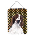thumbnail image 1 of Welsh Springer Spaniel Candy Corn Halloween Portrait Wall Door Hanging Prints, 1 of 2