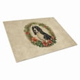 thumbnail image 1 of Welsh Springer Spaniel Christmas Flowers Glass Cutting Board 12 in x 15 in, 1 of 5