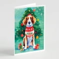 thumbnail image 1 of Welsh Springer Spaniel Christmas Greeting Cards Pack of 8 7 in x 5 in, 1 of 3