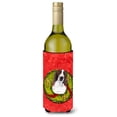 thumbnail image 1 of Welsh Springer Spaniel Christmas Wreath Wine Bottle Hugger, 1 of 1