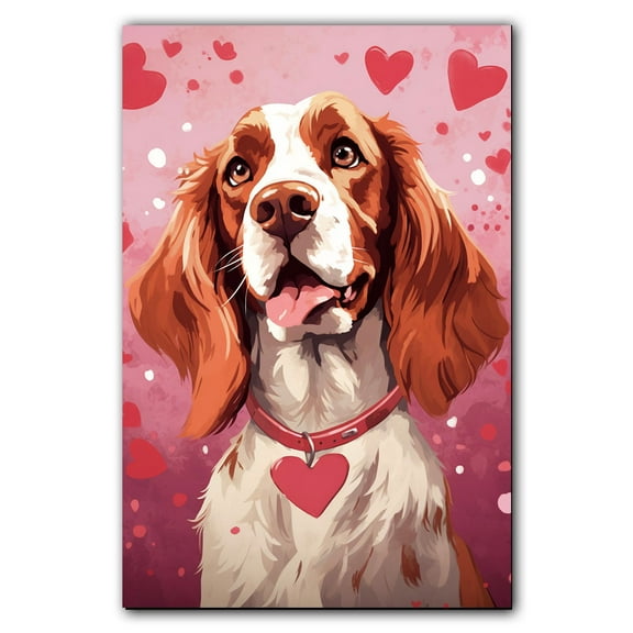 Welsh Springer Spaniel Dogs Wall Art, Lovely Dog Canvas Art, Home living room décor, Pets Canvas - Dog Gift Valentines Day for Him and Her