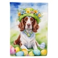 thumbnail image 1 of Welsh Springer Spaniel Easter Egg Hunt House Flag 28 in x 40 in, 1 of 7