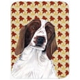 thumbnail image 1 of Welsh Springer Spaniel Fall Leaves Portrait Glass Cutting Board - Large, 1 of 1