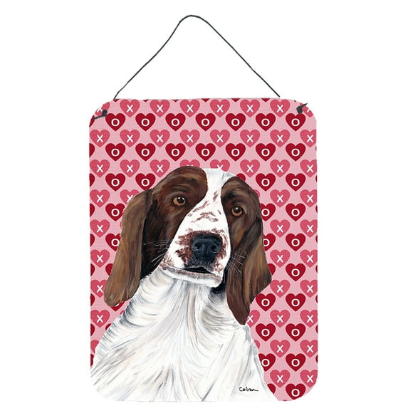 Welsh Springer Spaniel Hearts and Love Wall or Door Hanging Prints
