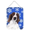 thumbnail image 1 of Welsh Springer Spaniel Winter Snowflakes Holiday Wall or Door Hanging Prints, 1 of 2