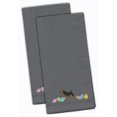 thumbnail image 1 of Welsh Terrier Easter Gray Embroidered Towel Set of 2, 1 of 1