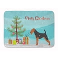thumbnail image 1 of Welsh Terrier Merry Christmas Tree Machine Washable Memory Foam Mat, 1 of 2