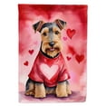 thumbnail image 1 of Welsh Terrier My Valentine Garden Flag 11.25 in x 15.5 in, 1 of 5