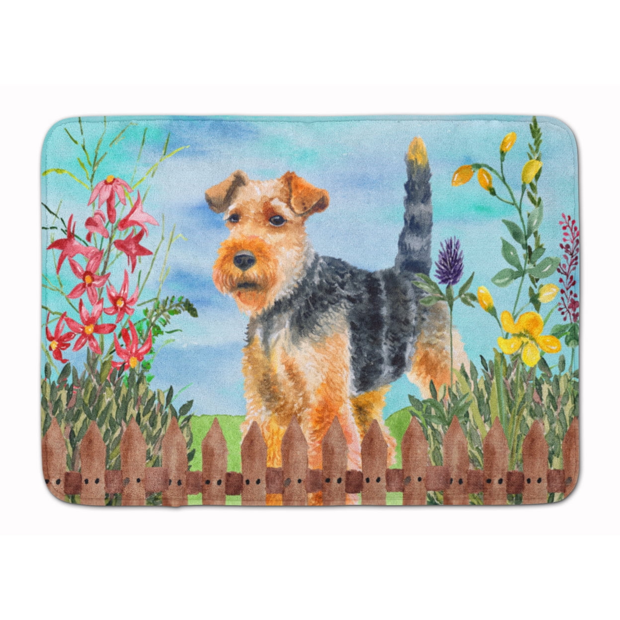 Welsh Mat Welsh Terrier Spring Machine Washable Memory Foam Mat - Walmart.com